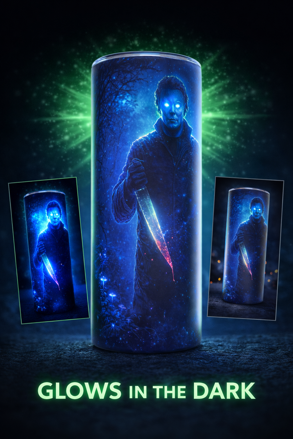 20oz tumbler glow in the dark customized