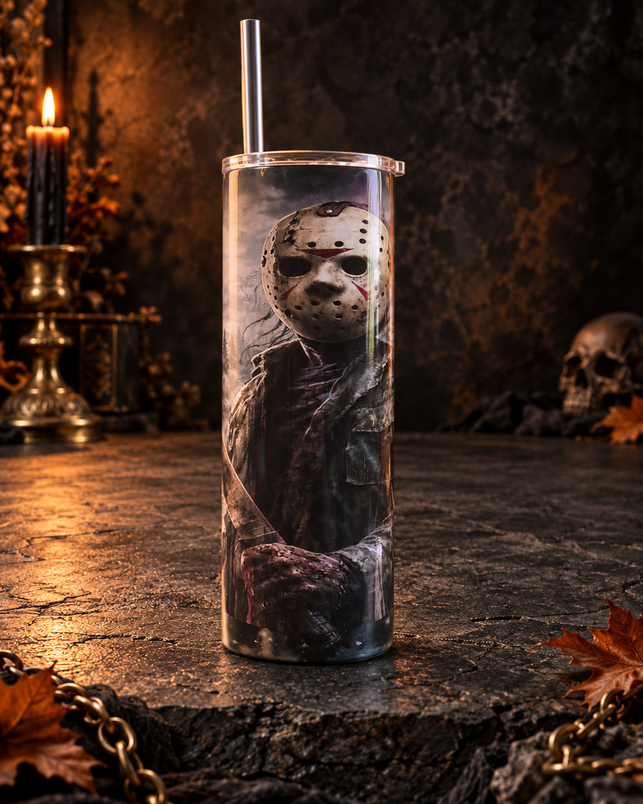 Jason Horror Portrait Tumbler - Blem
