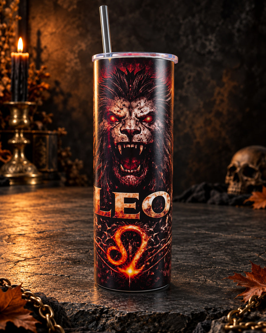 Leo Horror Zodiac Tumbler - Blem