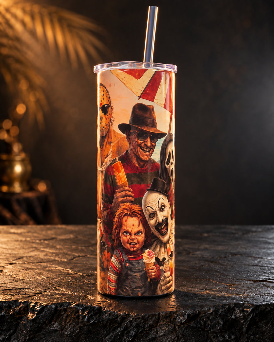 Summer Horror Vacation Tumbler